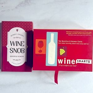 Wine Trivia Game and Wine Snob Book Set/2 - NWOT